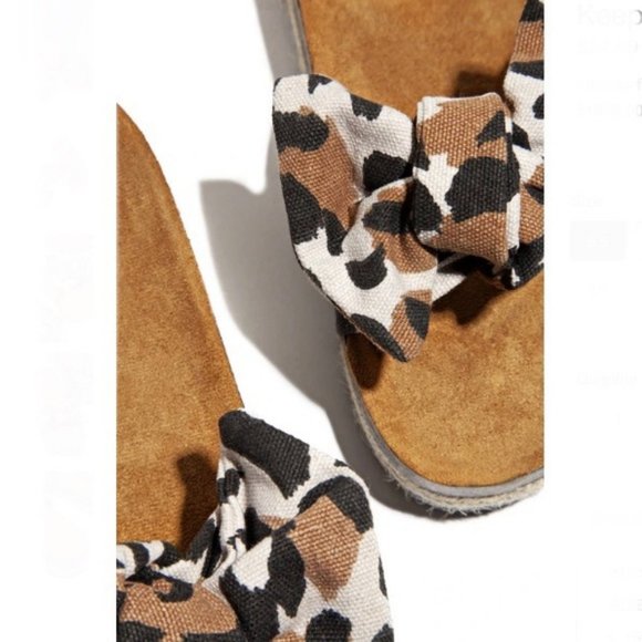 Leopard Bow Slides - Picture 3 of 6